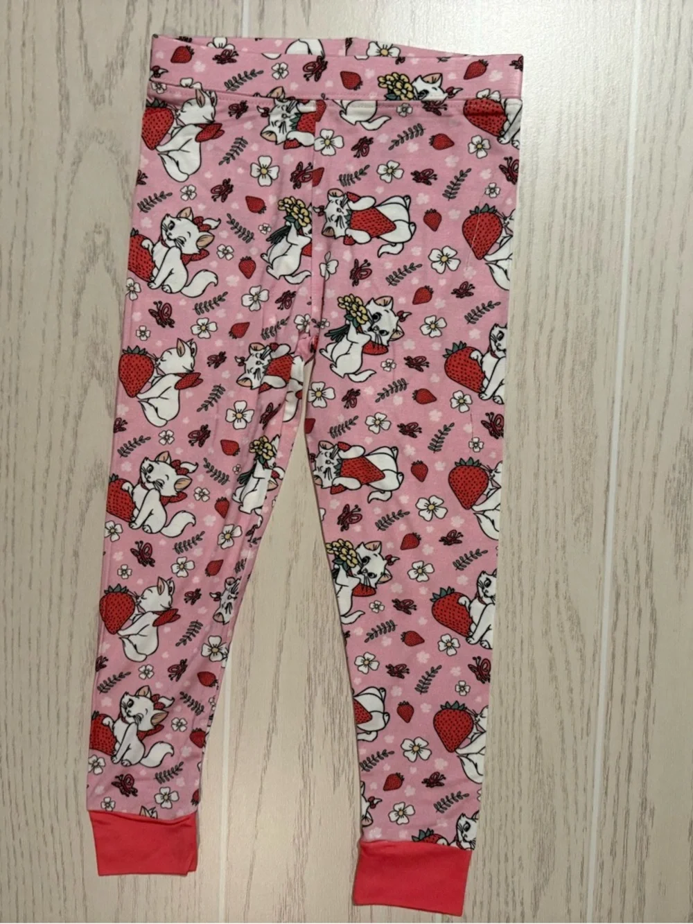 Boutique Bamboo Pajama Set Marie Aristocats Pink Size 2-3T 2pc Soft Stretch NEW‎